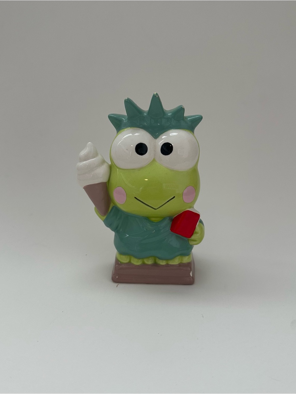Vintage Sanrio Keroppi Statue of Liberty Piggy Bank